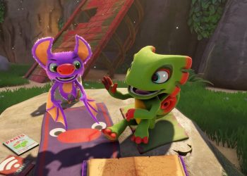 yooka-replaylee characters hanging out