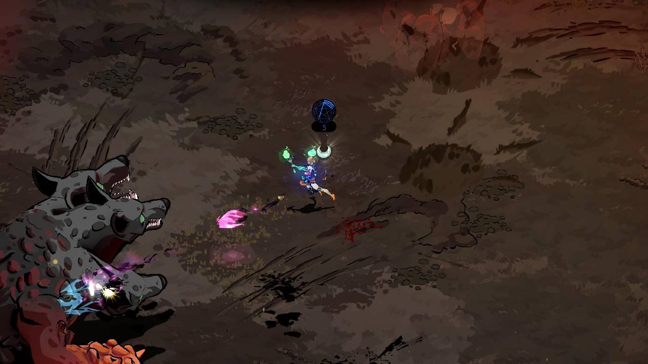 infernal beast and melinoe in hades 2